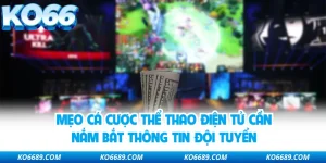 Mẹo cá cược thể thao điện tử cần nắm bắt thông tin đội tuyển